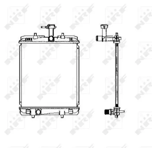 Kühler, Motorkühlung NRF 53459 Bild Kühler, Motorkühlung NRF 53459