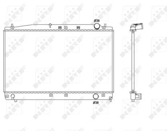 Kühler, Motorkühlung NRF 53466 Bild Kühler, Motorkühlung NRF 53466