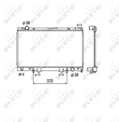 Kühler, Motorkühlung NRF 53468 Bild Kühler, Motorkühlung NRF 53468
