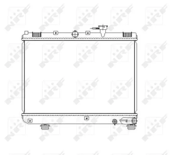 Kühler, Motorkühlung NRF 53486 Bild Kühler, Motorkühlung NRF 53486