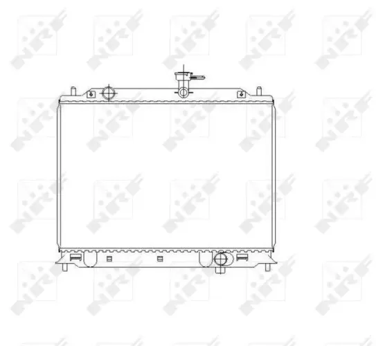 Kühler, Motorkühlung NRF 53492 Bild Kühler, Motorkühlung NRF 53492