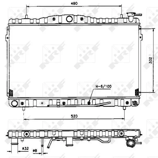 Kühler, Motorkühlung NRF 53505