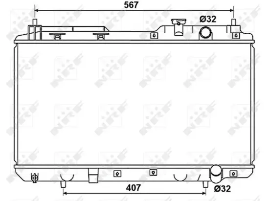 Kühler, Motorkühlung NRF 53506 Bild Kühler, Motorkühlung NRF 53506