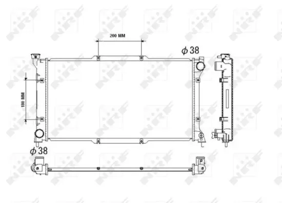 Kühler, Motorkühlung NRF 53512 Bild Kühler, Motorkühlung NRF 53512