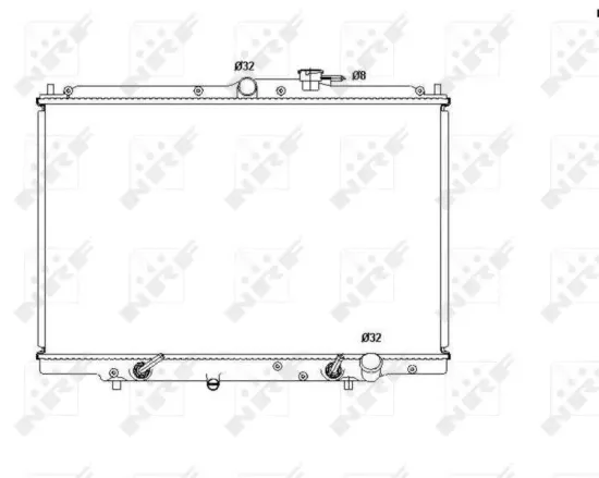 Kühler, Motorkühlung NRF 53515 Bild Kühler, Motorkühlung NRF 53515