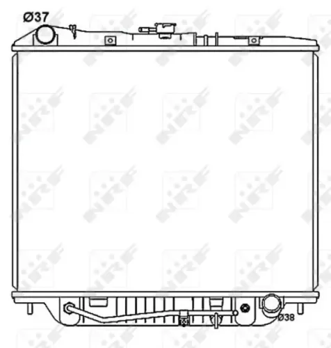 Kühler, Motorkühlung NRF 53516 Bild Kühler, Motorkühlung NRF 53516
