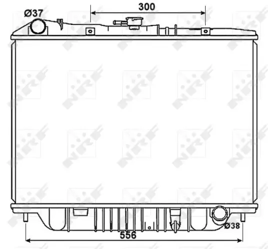 Kühler, Motorkühlung NRF 53517 Bild Kühler, Motorkühlung NRF 53517