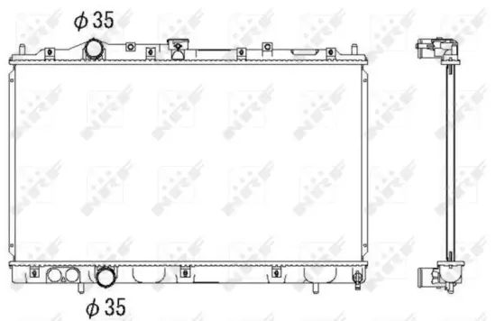 Kühler, Motorkühlung NRF 53522 Bild Kühler, Motorkühlung NRF 53522