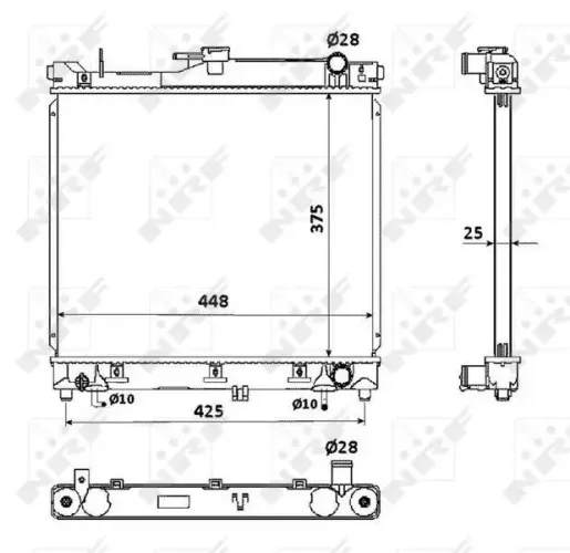 Kühler, Motorkühlung NRF 53569 Bild Kühler, Motorkühlung NRF 53569