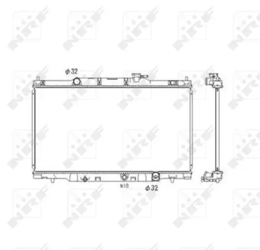 Kühler, Motorkühlung NRF 53573 Bild Kühler, Motorkühlung NRF 53573