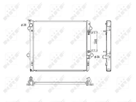 Kühler, Motorkühlung NRF 53575 Bild Kühler, Motorkühlung NRF 53575