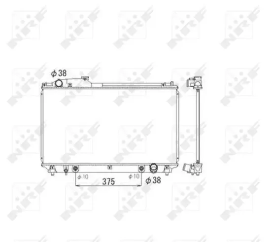Kühler, Motorkühlung NRF 53584 Bild Kühler, Motorkühlung NRF 53584