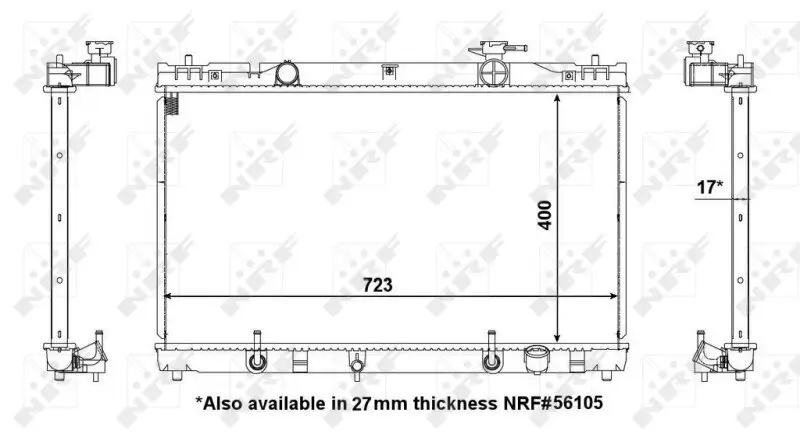 Kühler, Motorkühlung NRF 53587