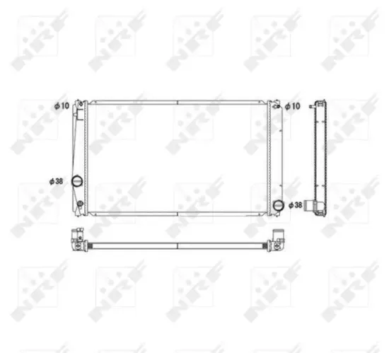 Kühler, Motorkühlung NRF 53589 Bild Kühler, Motorkühlung NRF 53589