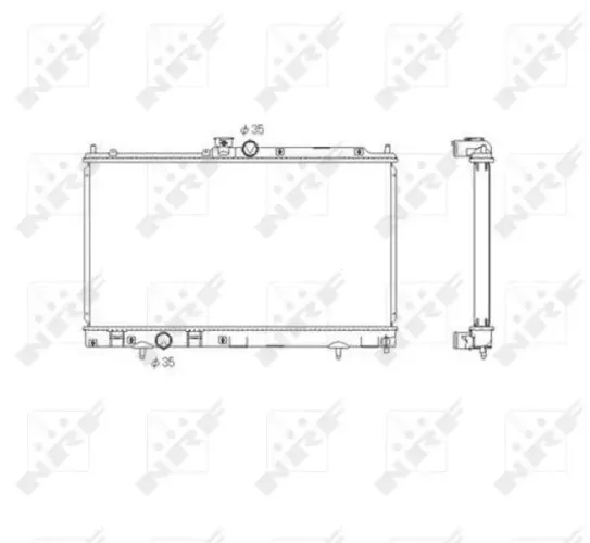Kühler, Motorkühlung NRF 53591 Bild Kühler, Motorkühlung NRF 53591