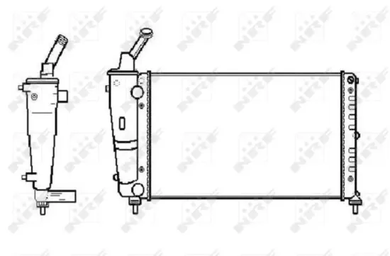 Kühler, Motorkühlung NRF 53619 Bild Kühler, Motorkühlung NRF 53619