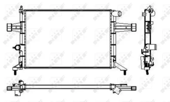 Kühler, Motorkühlung NRF 53628 Bild Kühler, Motorkühlung NRF 53628