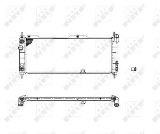 Kühler, Motorkühlung NRF 53631 Bild Kühler, Motorkühlung NRF 53631