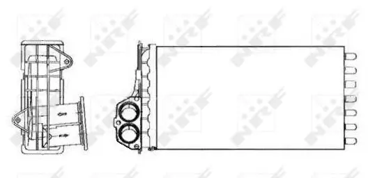Wärmetauscher, Innenraumheizung NRF 53634 Bild Wärmetauscher, Innenraumheizung NRF 53634