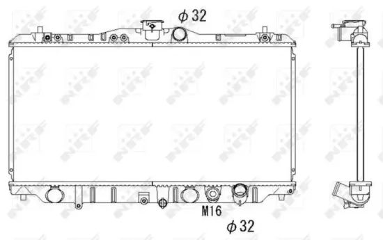Kühler, Motorkühlung NRF 536352 Bild Kühler, Motorkühlung NRF 536352