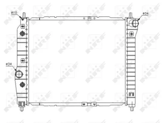 Kühler, Motorkühlung NRF 53638 Bild Kühler, Motorkühlung NRF 53638