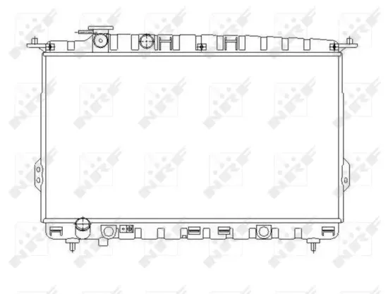 Kühler, Motorkühlung NRF 53642 Bild Kühler, Motorkühlung NRF 53642