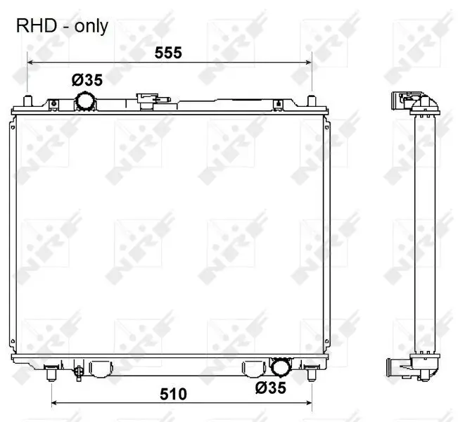 Kühler, Motorkühlung NRF 53666