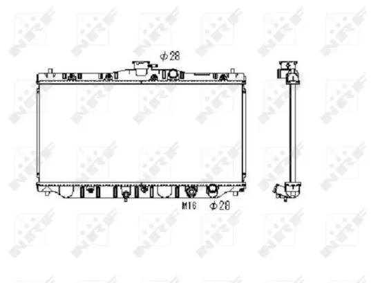 Kühler, Motorkühlung NRF 536711 Bild Kühler, Motorkühlung NRF 536711