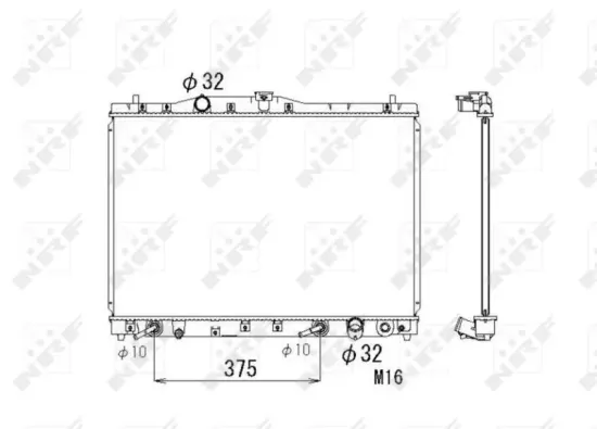 Kühler, Motorkühlung NRF 53677 Bild Kühler, Motorkühlung NRF 53677