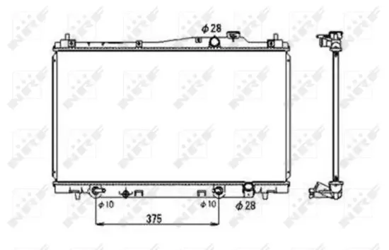 Kühler, Motorkühlung NRF 53678 Bild Kühler, Motorkühlung NRF 53678