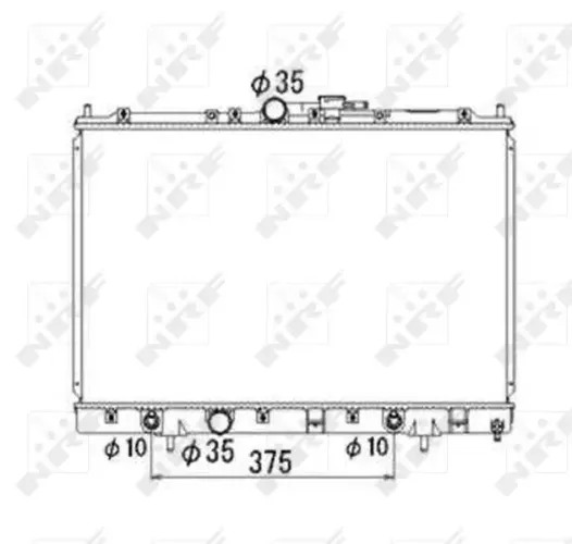Kühler, Motorkühlung NRF 53686 Bild Kühler, Motorkühlung NRF 53686