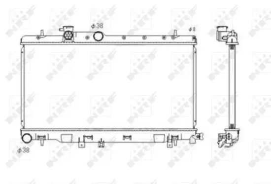 Kühler, Motorkühlung NRF 53697 Bild Kühler, Motorkühlung NRF 53697