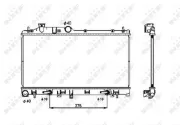 Kühler, Motorkühlung NRF 53700