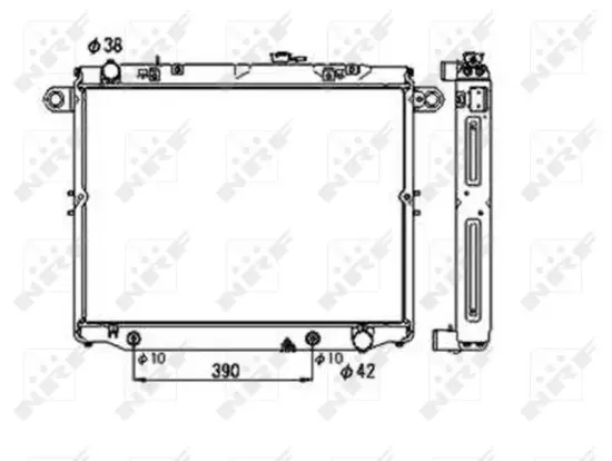 Kühler, Motorkühlung NRF 53706 Bild Kühler, Motorkühlung NRF 53706