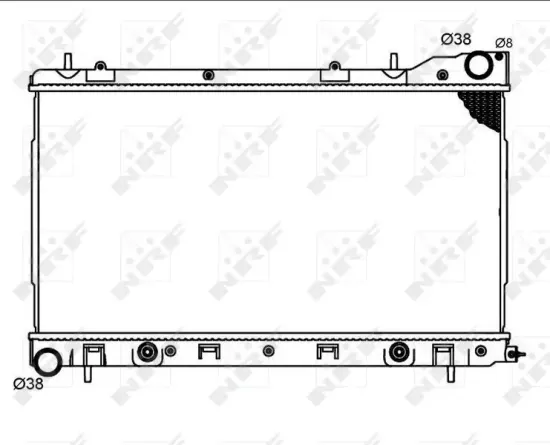 Kühler, Motorkühlung NRF 53711 Bild Kühler, Motorkühlung NRF 53711