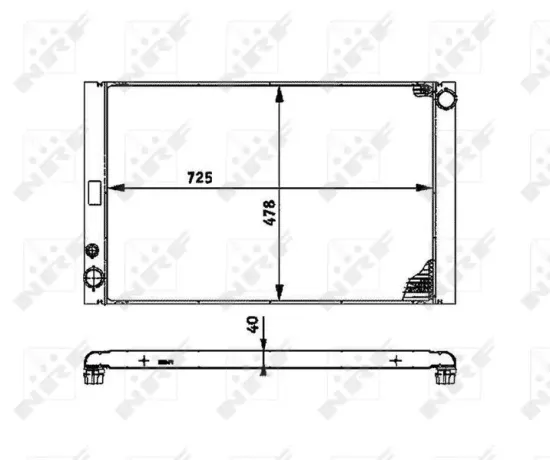 Kühler, Motorkühlung NRF 53716 Bild Kühler, Motorkühlung NRF 53716