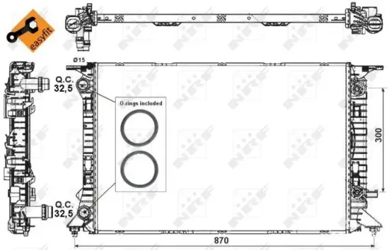 Kühler, Motorkühlung NRF 53718 Bild Kühler, Motorkühlung NRF 53718