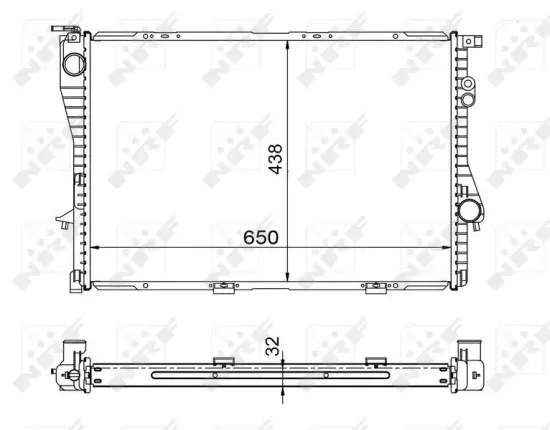 Kühler, Motorkühlung NRF 53722 Bild Kühler, Motorkühlung NRF 53722