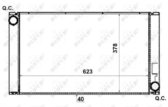 Kühler, Motorkühlung NRF 53731 Bild Kühler, Motorkühlung NRF 53731