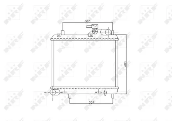 Kühler, Motorkühlung NRF 53745 Bild Kühler, Motorkühlung NRF 53745