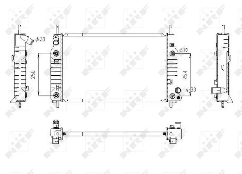 Kühler, Motorkühlung NRF 53748