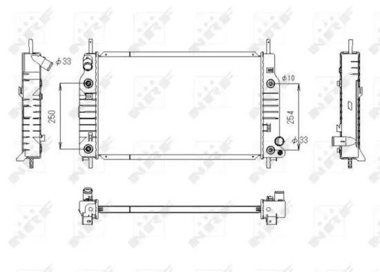 Kühler, Motorkühlung NRF 53748 Bild Kühler, Motorkühlung NRF 53748