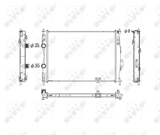 Kühler, Motorkühlung NRF 53755 Bild Kühler, Motorkühlung NRF 53755