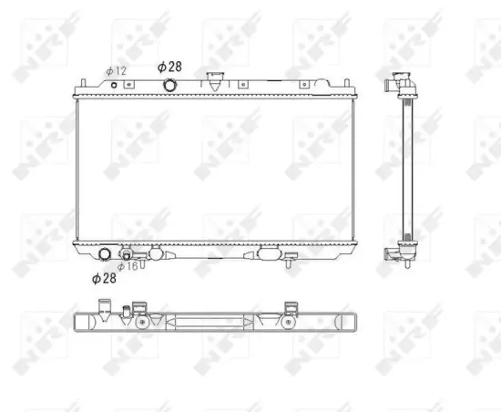 Kühler, Motorkühlung NRF 53760 Bild Kühler, Motorkühlung NRF 53760