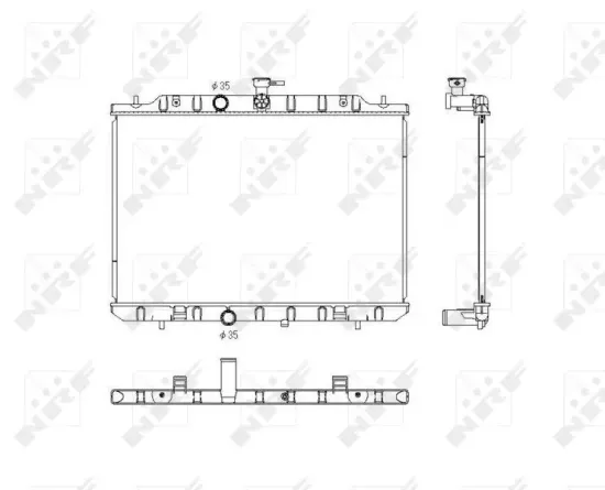 Kühler, Motorkühlung NRF 53761 Bild Kühler, Motorkühlung NRF 53761