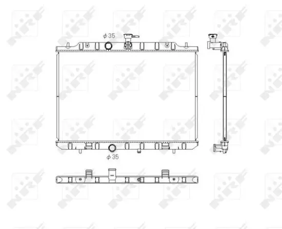 Kühler, Motorkühlung NRF 53762 Bild Kühler, Motorkühlung NRF 53762