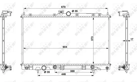 Kühler, Motorkühlung NRF 53778 Bild Kühler, Motorkühlung NRF 53778