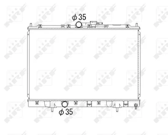 Kühler, Motorkühlung NRF 53792 Bild Kühler, Motorkühlung NRF 53792