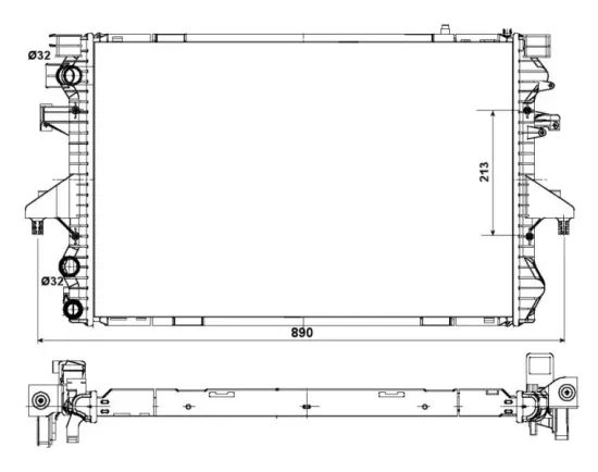Kühler, Motorkühlung NRF 53796 Bild Kühler, Motorkühlung NRF 53796