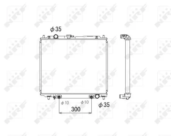 Kühler, Motorkühlung NRF 53810 Bild Kühler, Motorkühlung NRF 53810